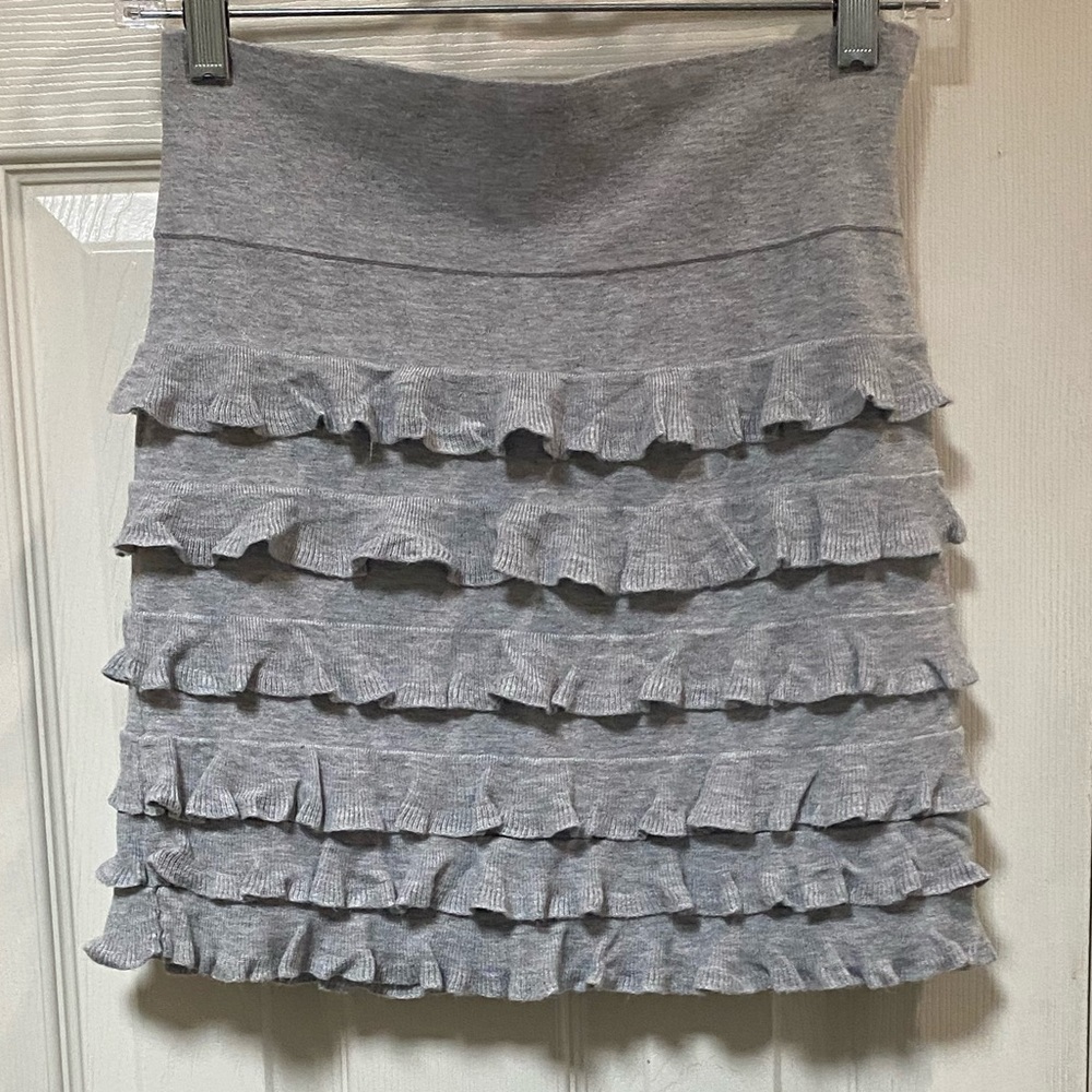 Frilly TB Knit Mini Skirt